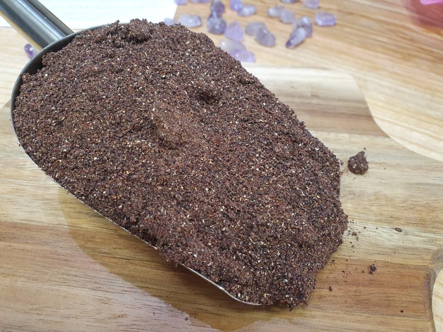 Aroniabeeren gemahlen